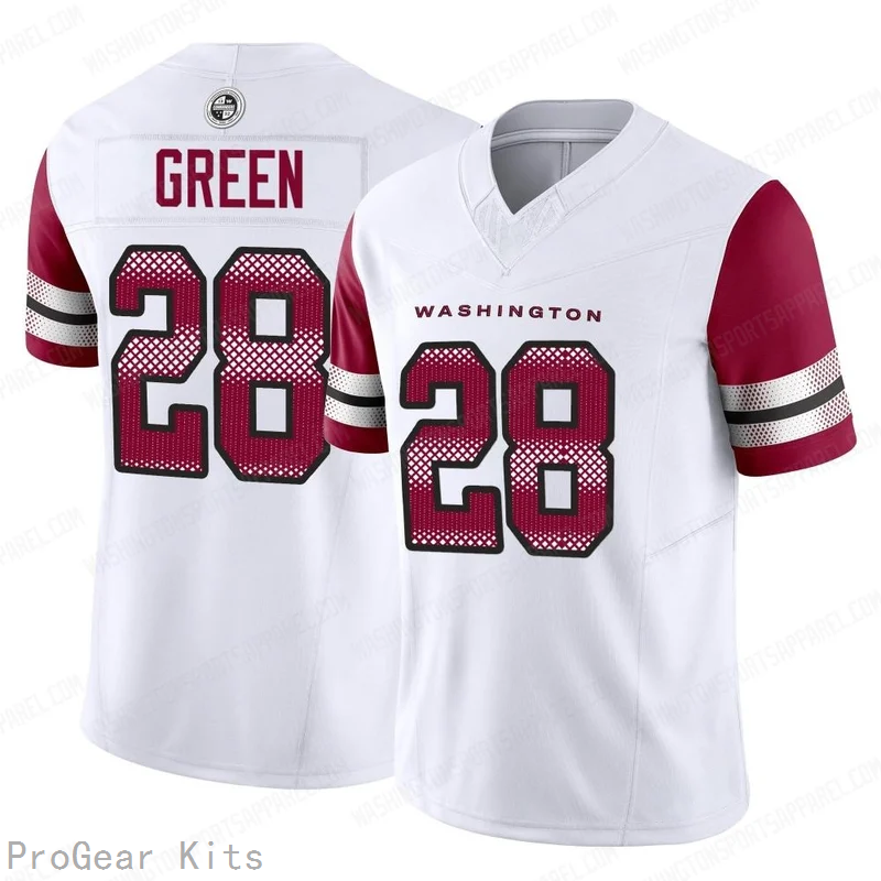 Darrell Washington Commanders Jersey No.28 Green NFL Football Fan Wear