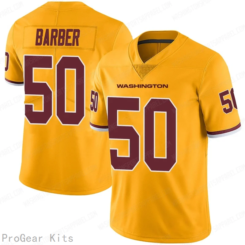 Ricky Barber Washington Commanders Gold Color Rush Jersey