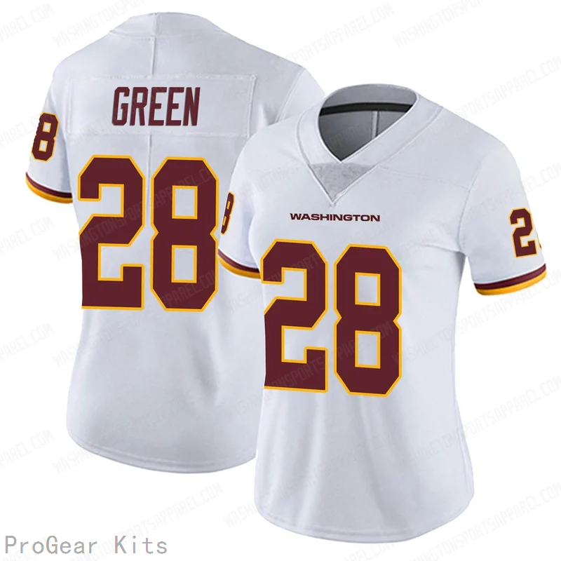 Darrell Washington Commanders Jersey No.28 Green NFL Football Fan Wear Darrell
