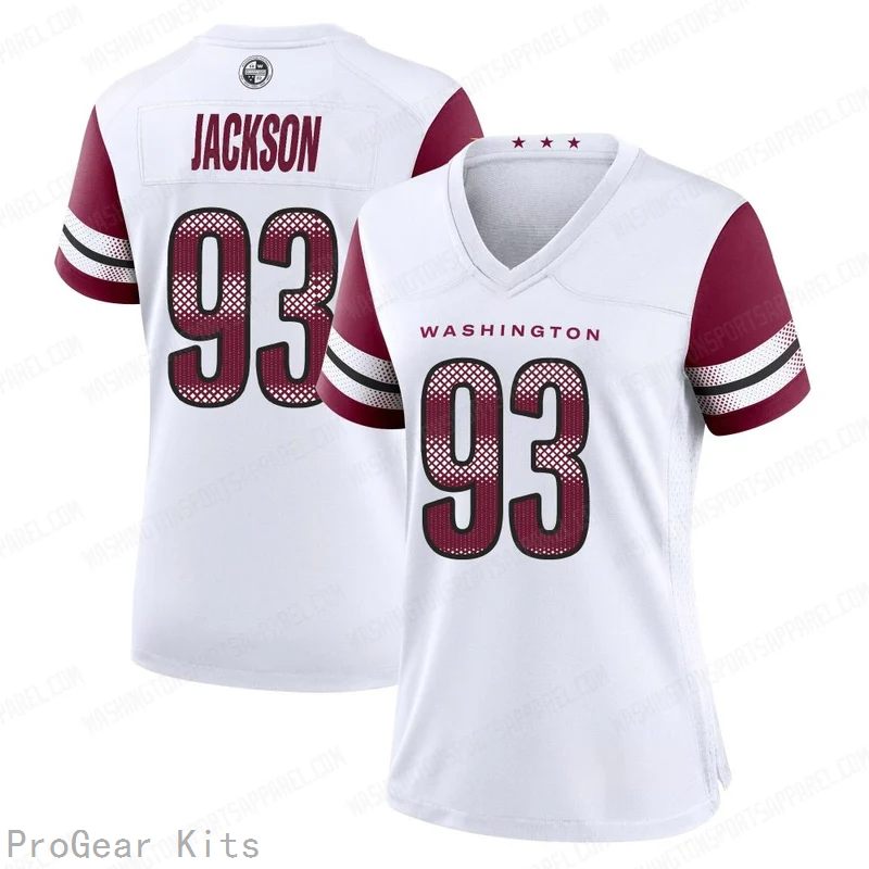 Drake Jackson Washington Commanders Jersey No.93 White NFL Football Fan Wear Drake Jackson
