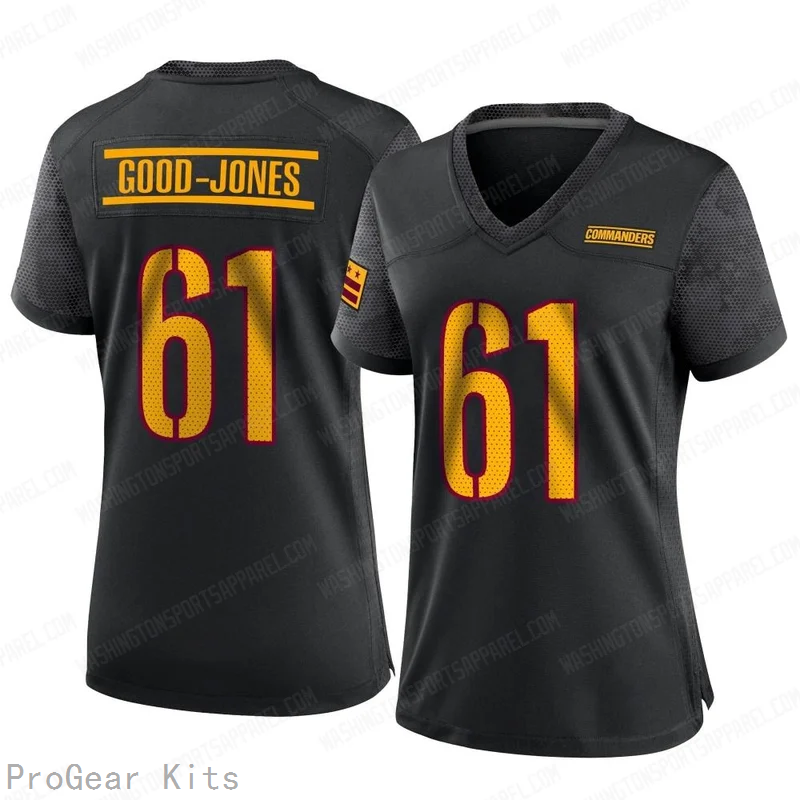 Julian Good Jones Washington Commanders Black Game Jersey