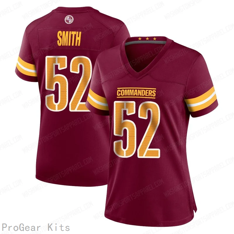 Preston Smith Washington Commanders Untouchable Jersey No.52 Burgundy NFL Football Fan Wear Preston Smith