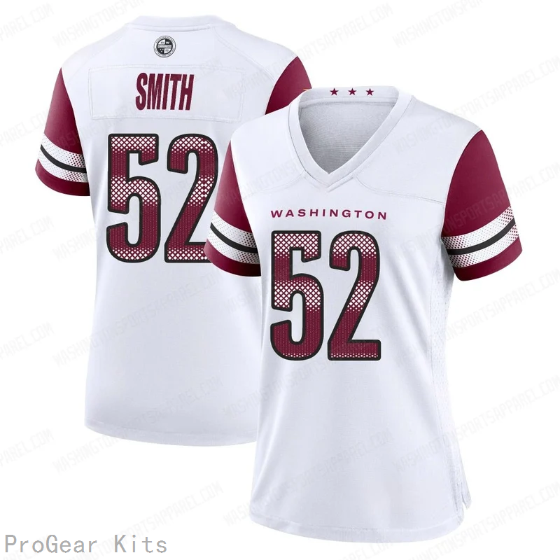 Preston Smith Washington Commanders Jersey No.52 White NFL Football Fan Wear Preston Smith