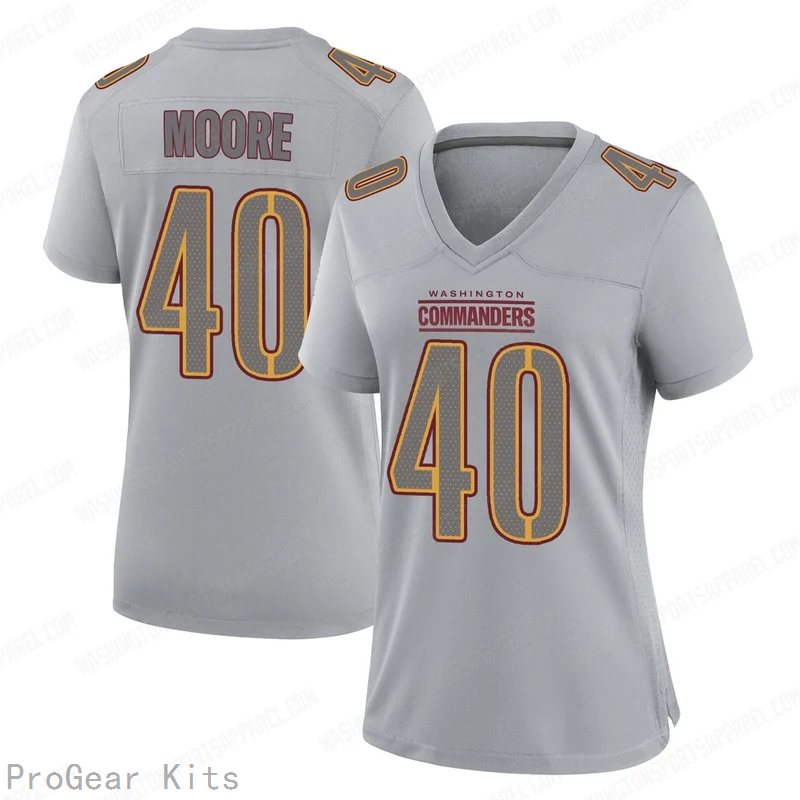 Quentin Moore Washington Commanders Gray Game Jersey