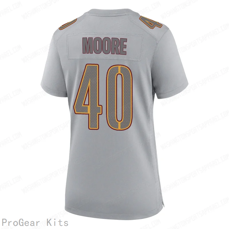 Quentin Moore Washington Commanders Gray Game Jersey