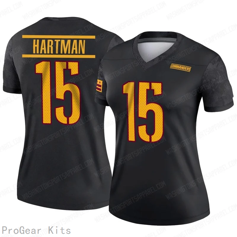 Sam Hartman Washington Commanders Alternate Jersey No.15 Black NFL Football Fan Wear