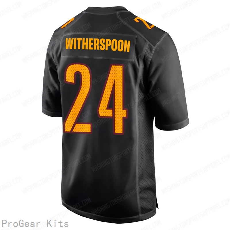 Ahkello Witherspoon Washington Commanders Black Game Jersey