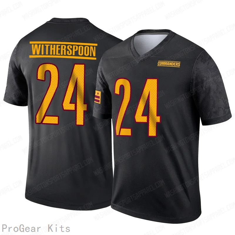 Ahkello Witherspoon Washington Commanders Alternate Jersey No.24 Black NFL Football Fan Wear Ahkello Witherspoon