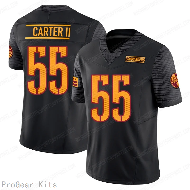 Andre Carter Washington Commanders Alternate Jersey No.55 Black NFL Football Fan Wear Andre Carter