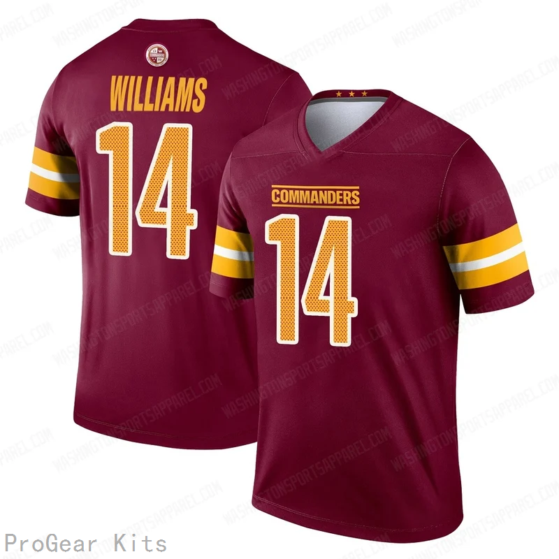 Antonio Williams Washington Commanders Game Jersey No.14 Burgundy NFL Football Fan Wear