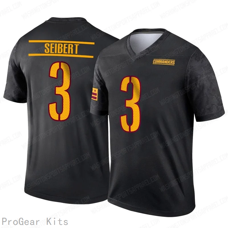 Austin Seibert Washington Commanders Black Legend Jersey