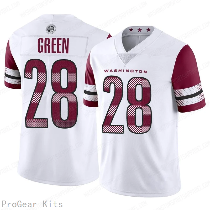 Darrell Washington Commanders Jersey No.28 Green NFL Football Fan Wear Darrell