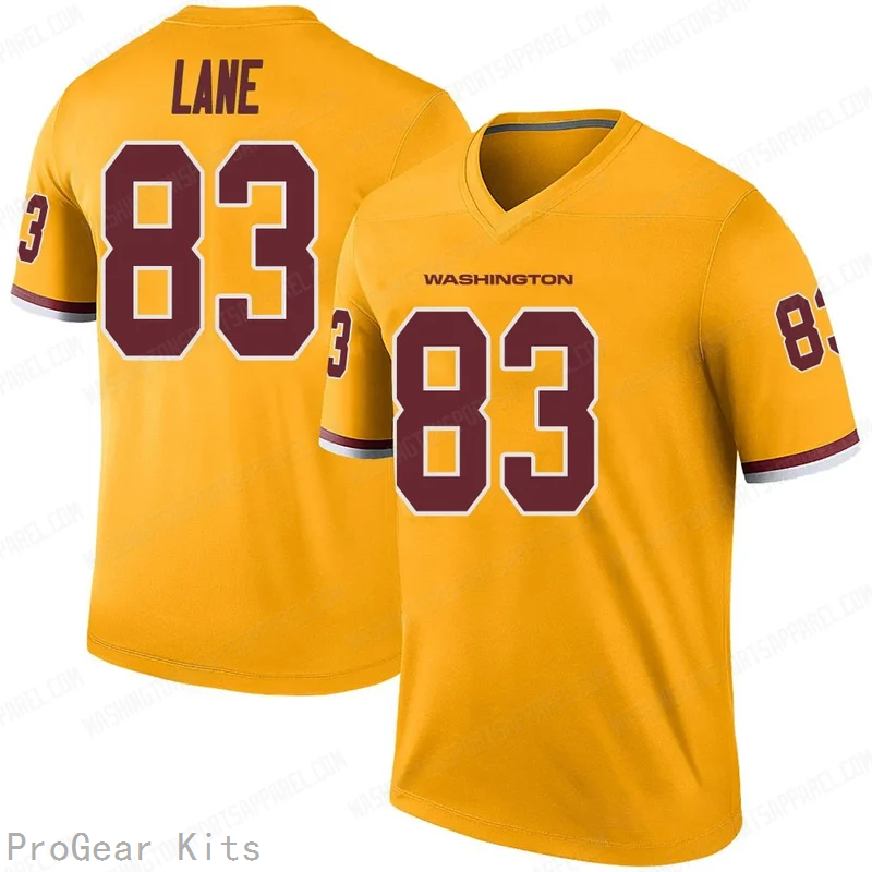 Jaylin Lane Rush Washington Commanders Jersey No.83 Gold NFL Football Fan Wear