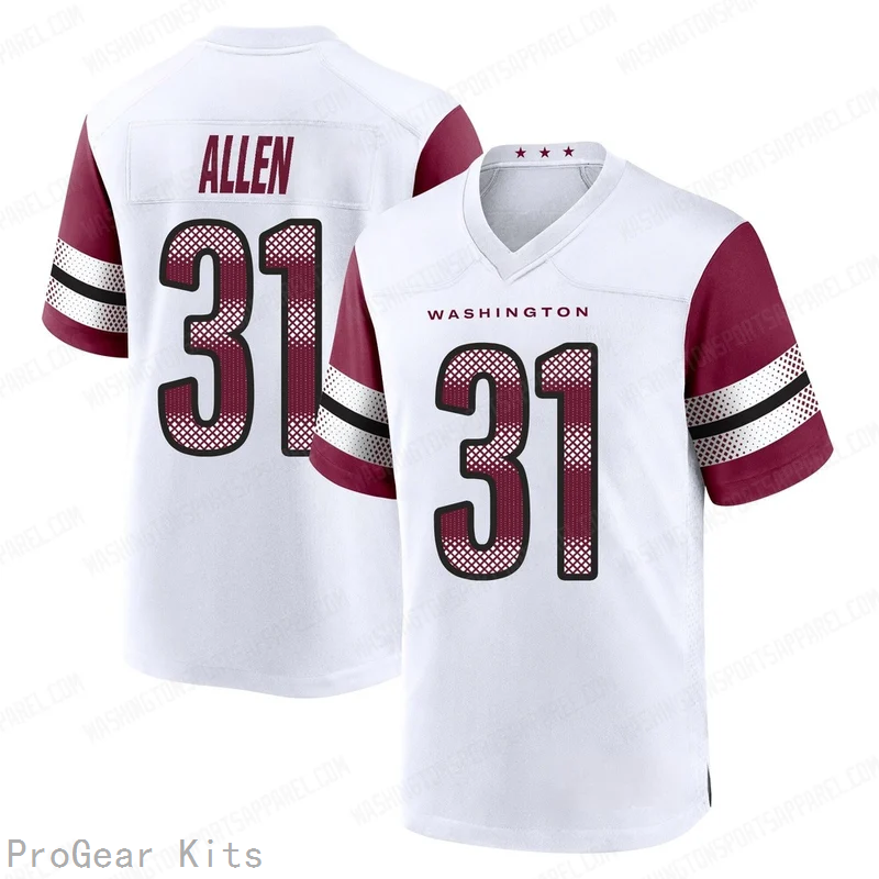 Kaytron Allen Washington Commanders White Game Jersey