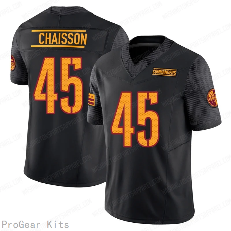 KLavon Chaisson Washington Commanders Alternate Jersey No.45 Black NFL Football Fan Wear