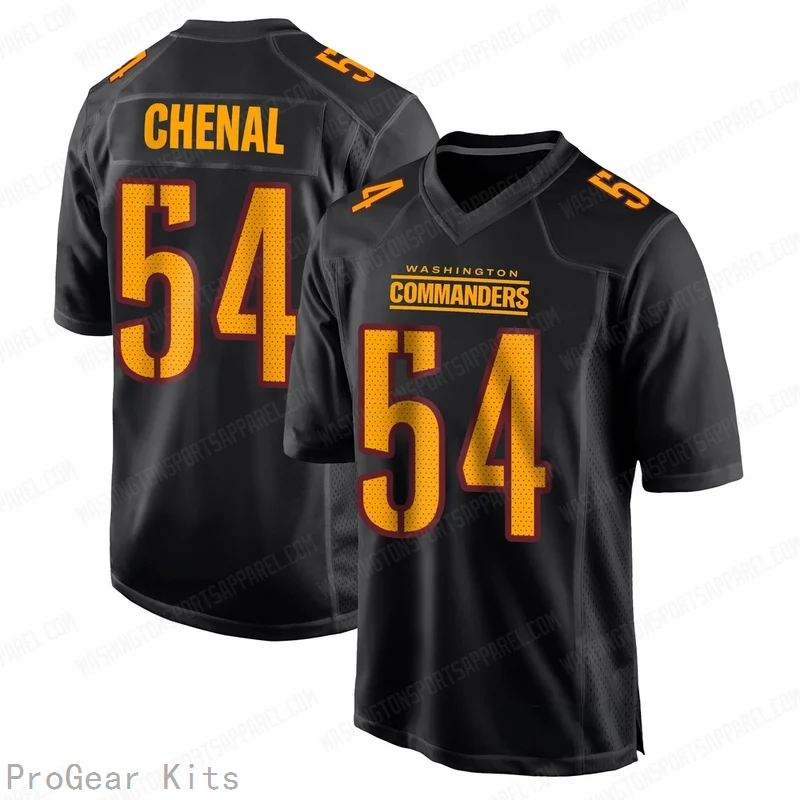 Leo Chenal Washington Commanders Black Game Jersey