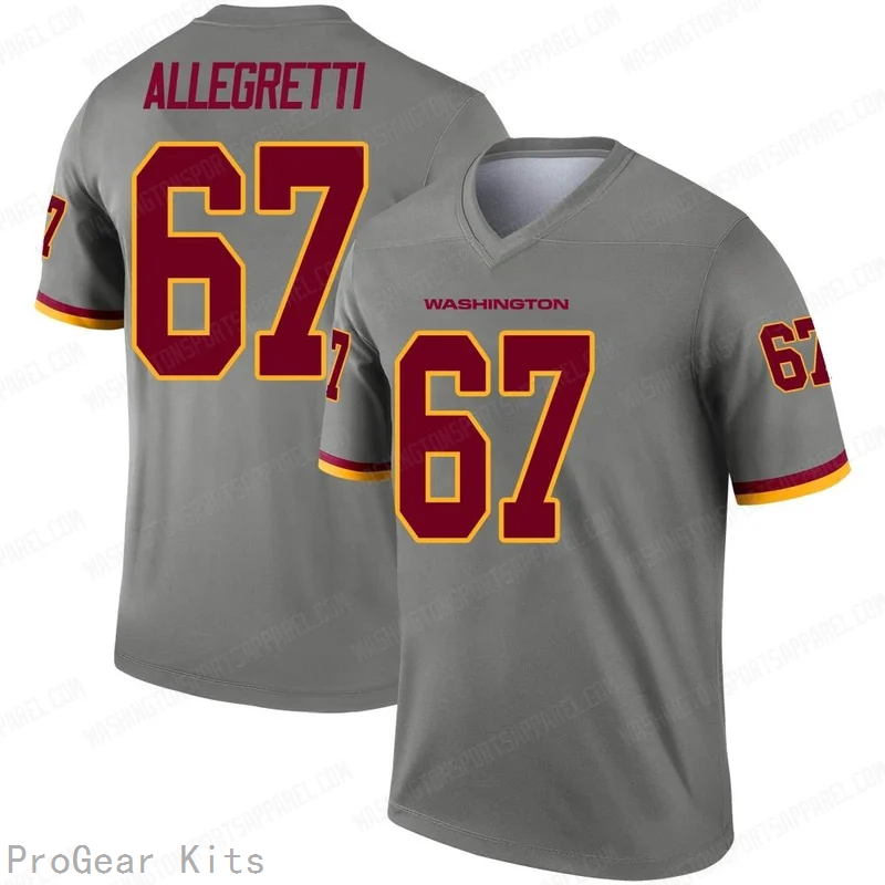 Nick Allegretti Washington Commanders Gray Legend Jersey