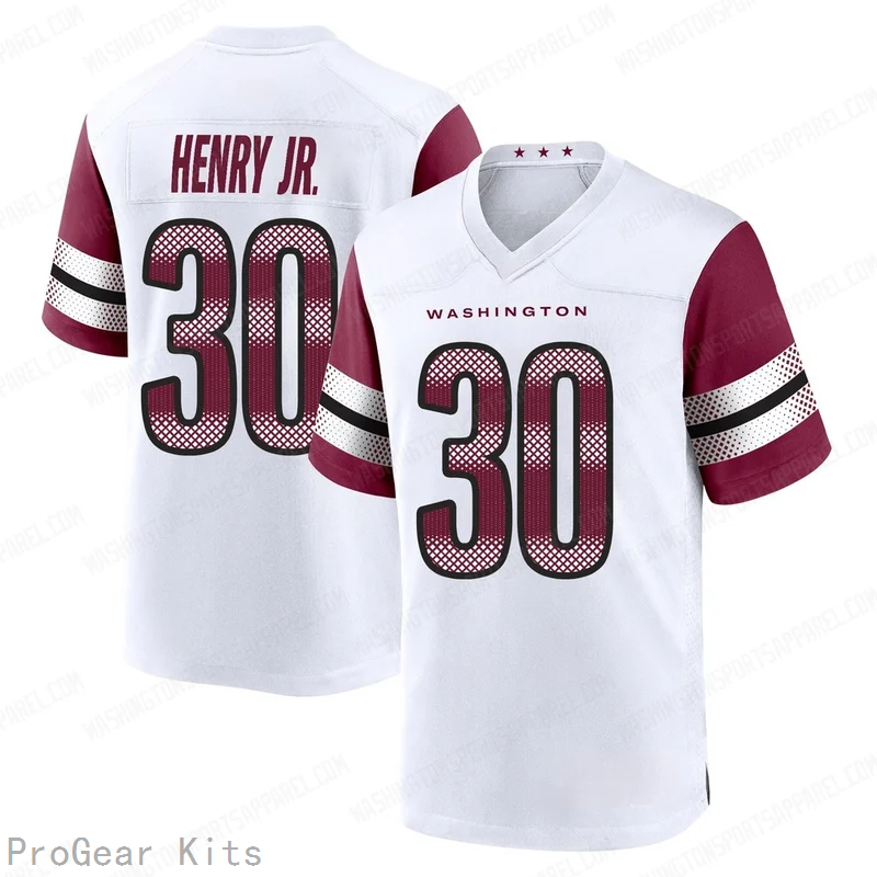 Robert Henry Jr Washington Commanders White Game Jersey