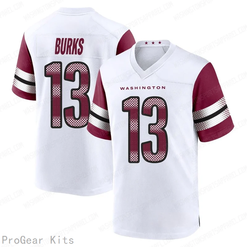 Treylon Burks Washington Commanders Jersey No.13 White NFL Football Fan Wear