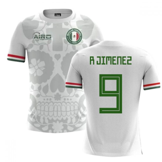 2025-2026 Mexico Away Concept Football Shirt (R.Jimenez 9) - Kids