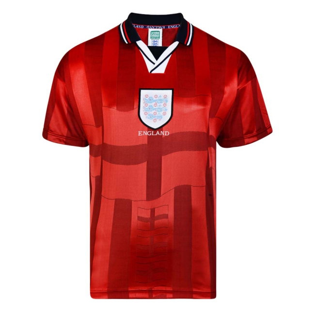 Score Draw England 1998 World Cup Finals Away Retro Football Shirt (SCHOLES 16) — Buy Online