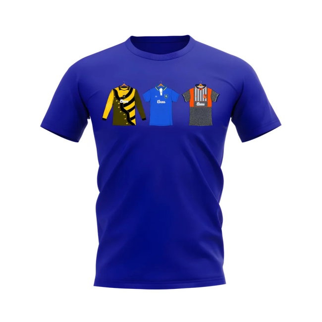 Chelsea 1995-1996 Retro Shirt T-shirts (Blue) (Zola 25) — Shop Now