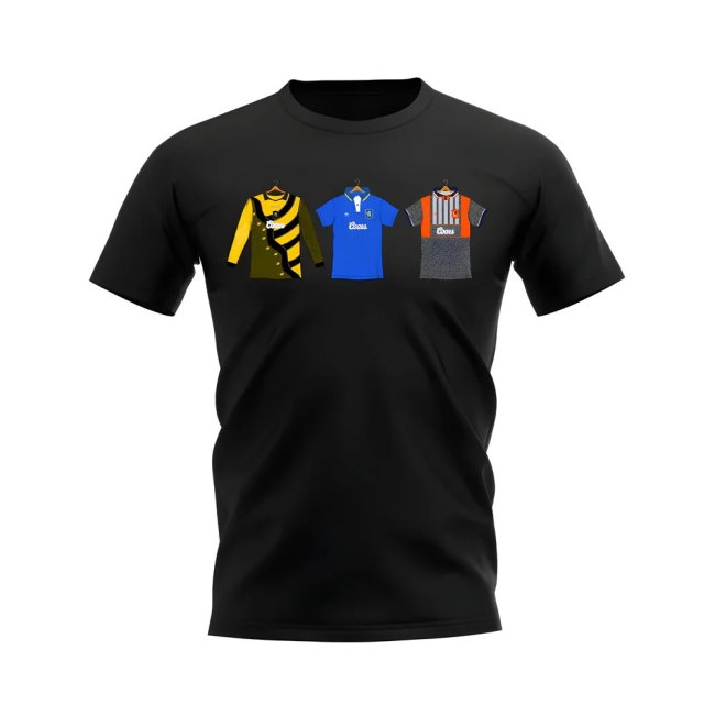 Chelsea 1995-1996 Retro Shirt T-shirts (Black) (Zola 25) — Buy Now