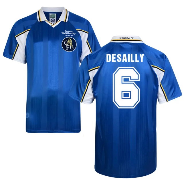 Score Draw Chelsea 1998 Home Shirt (Desailly 6) — Shop Online