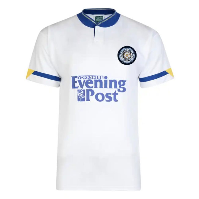 Score Draw Leeds United 1992 Home Shirt (Cantona 7) — Shop Now