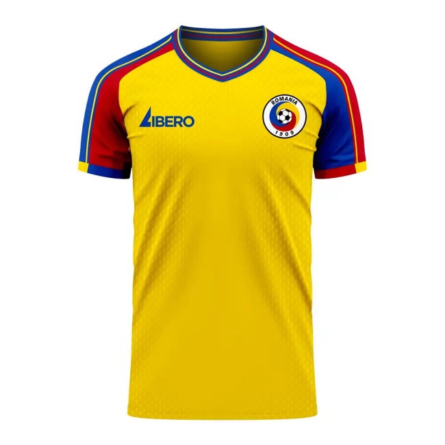 Romania 2025-2026 Home Concept Football Kit (Libero) (HAGI 10) — Buy Now