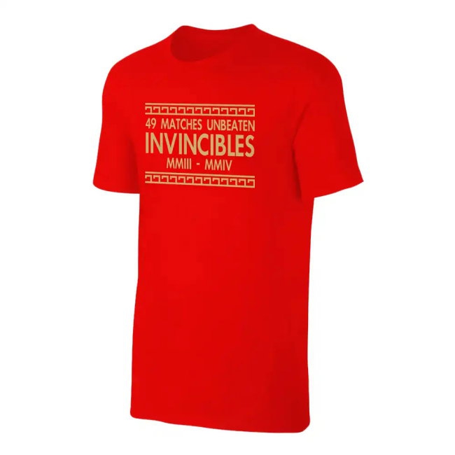 The Invincibles 49 Unbeaten T-Shirt (Red) (HENRY 14) — Buy Now