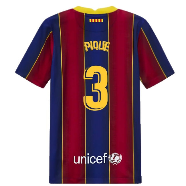 2020-2021 Barcelona Home Jersey (Kids) (PIQUE 3) — Shop Online