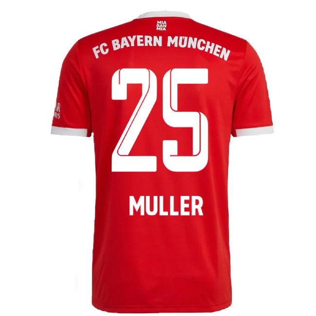 2022-2023 Bayern Munich Home Shirt (Kids) (MULLER 25) — Buy Now