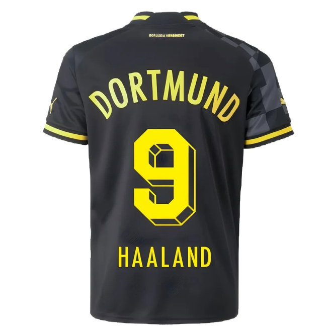 2022-2023 Borussia Dortmund Away Shirt (Kids) (HAALAND 9) — Buy Online