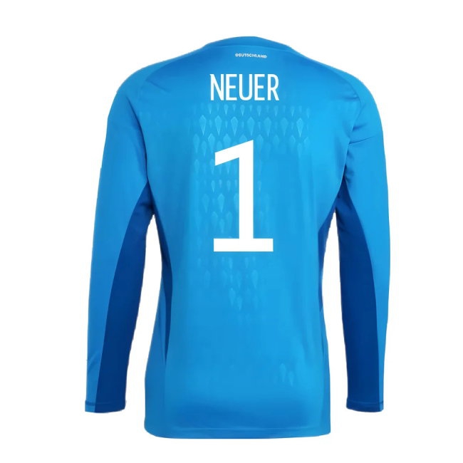 2022-2023 Germany Home Goalkeeper Shirt (Blue) (Neuer 1) — Buy Online