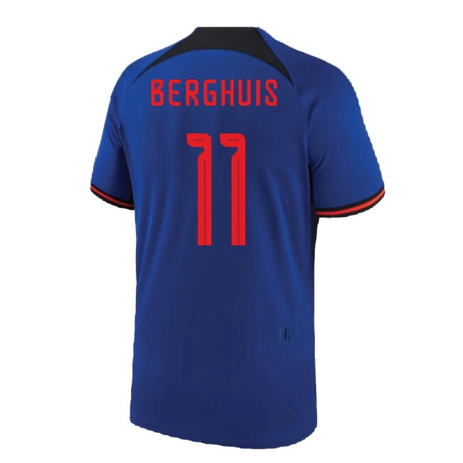 2022-2023 Holland Away Shirt (Kids) (BERGHUIS 11) — Buy Online