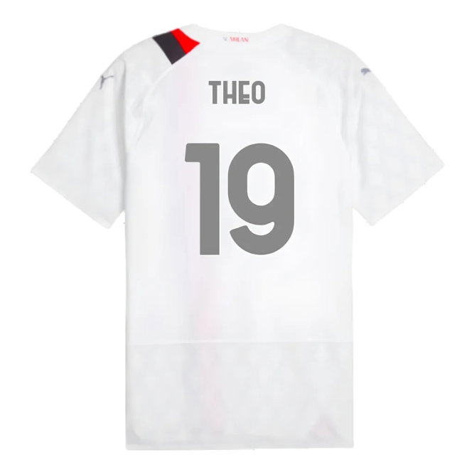 2023-2024 AC Milan Away Player Version Shirt (Theo 19) — Buy Now