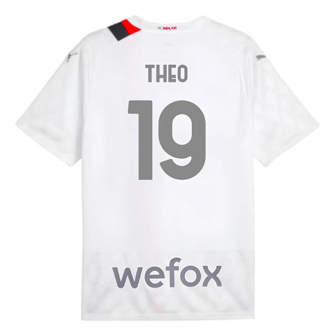 2023-2024 AC Milan Away Shirt (Theo 19) — Shop Now