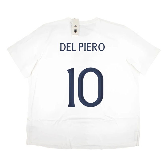 2023-2024 Italy DNA Graphic Tee (White) (DEL PIERO 10) — Buy Online
