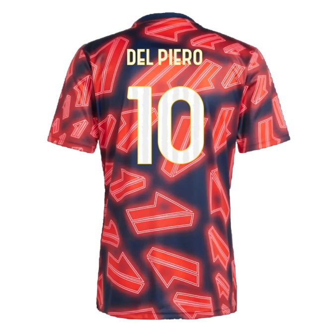 2023-2024 Juventus Pre Match Shirt (Night Indigo) (DEL PIERO 10) — Buy Online