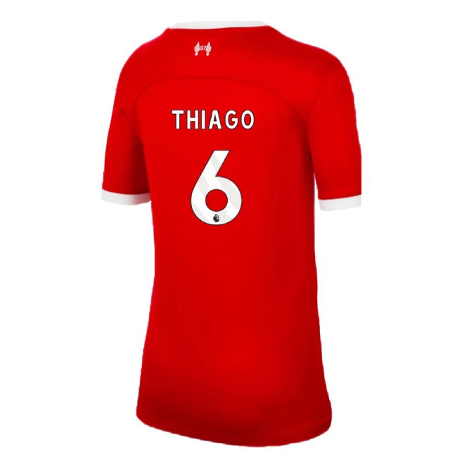 2023-2024 Liverpool Home Shirt (Kids) (Thiago 6) — Shop Now