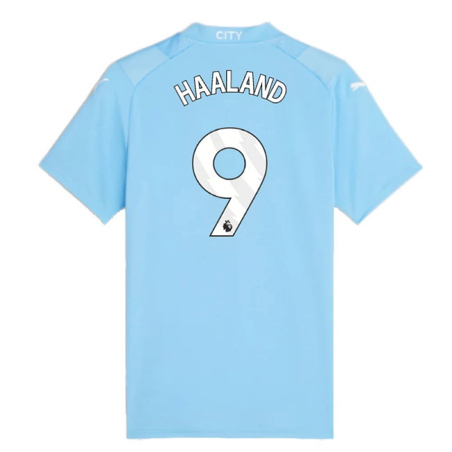 2023-2024 Man City Home Shirt (Ladies) (HAALAND 9) — Shop Online