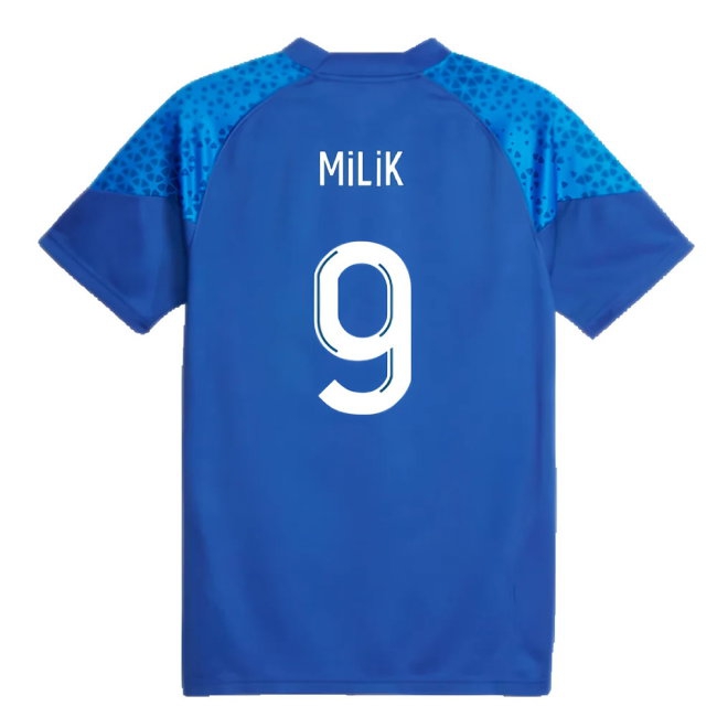 2023-2024 Marseille Training Jersey (Blue) (Milik 9) — Shop Online