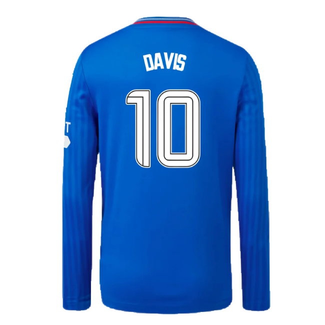 2023-2024 Rangers Long Sleeve Home Shirt (Kids) (Davis 10) — Buy Online