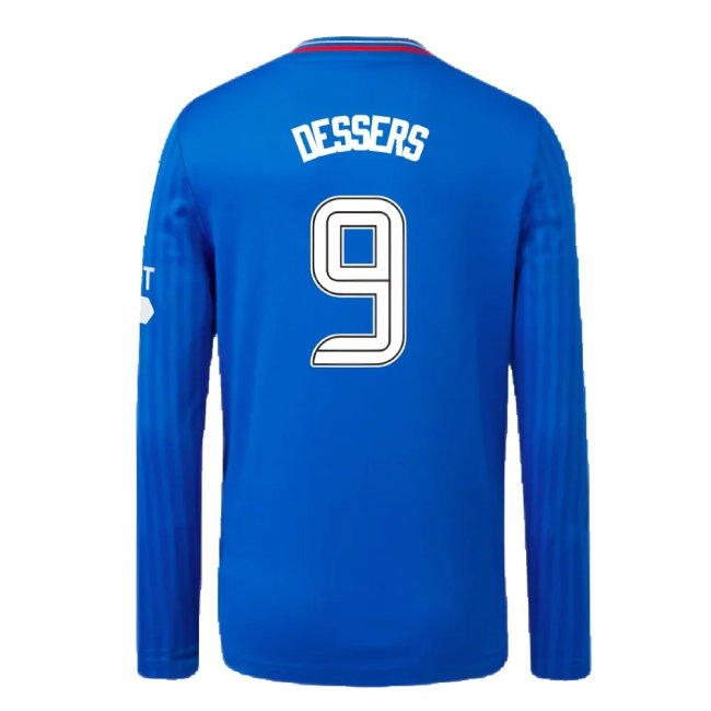 2023-2024 Rangers Long Sleeve Home Shirt (Kids) (Dessers 9)