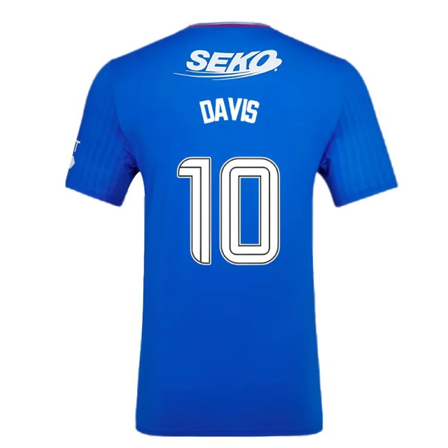 2023-2024 Rangers Pro Player Version Home Shirt (Davis 10) — Shop Online