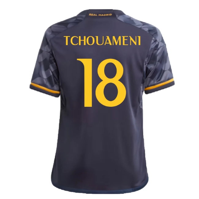 2023-2024 Real Madrid Away Shirt (Kids) (Tchouameni 18) — Shop Now