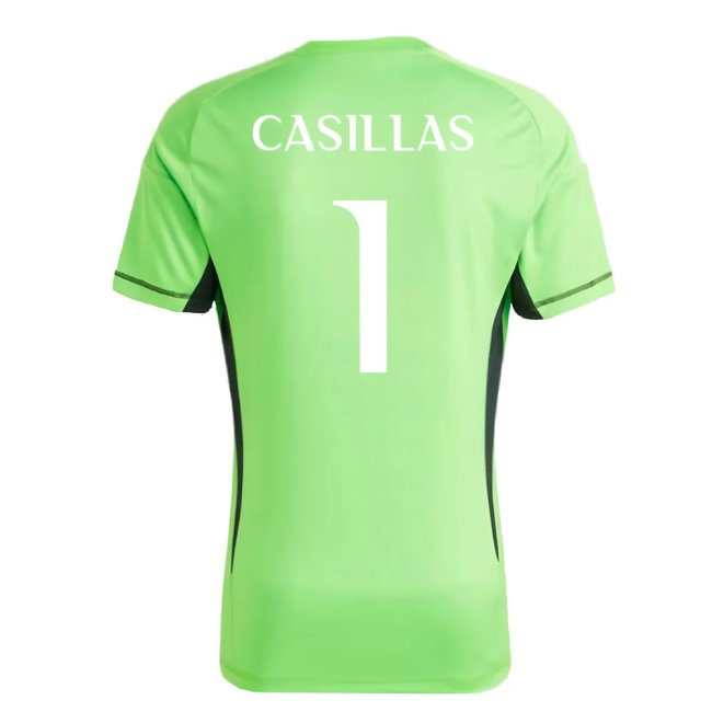 2023-2024 Real Madrid Home Goalkeeper Shirt (Solar Green) (CASILLAS 1) — Buy Now