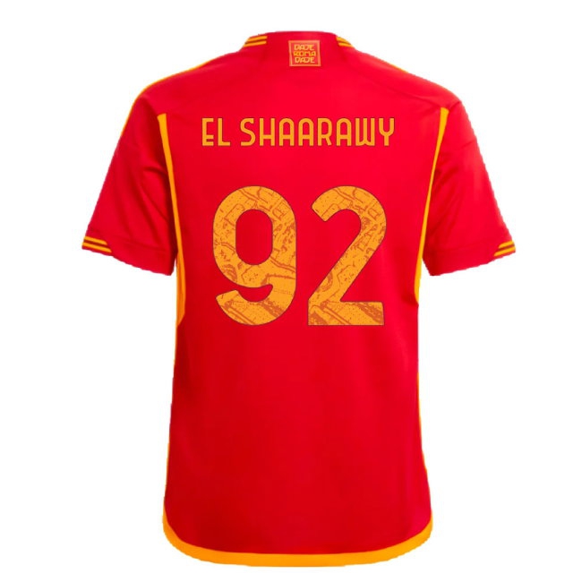 2023-2024 Roma Home Shirt (Kids) (EL SHAARAWY 92) — Buy Now