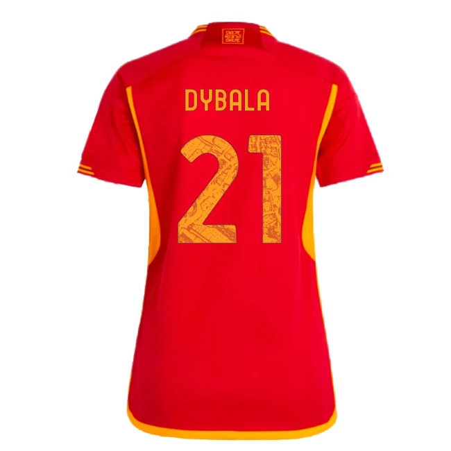 2023-2024 Roma Home Shirt (Ladies) (DYBALA 21) — Buy Online
